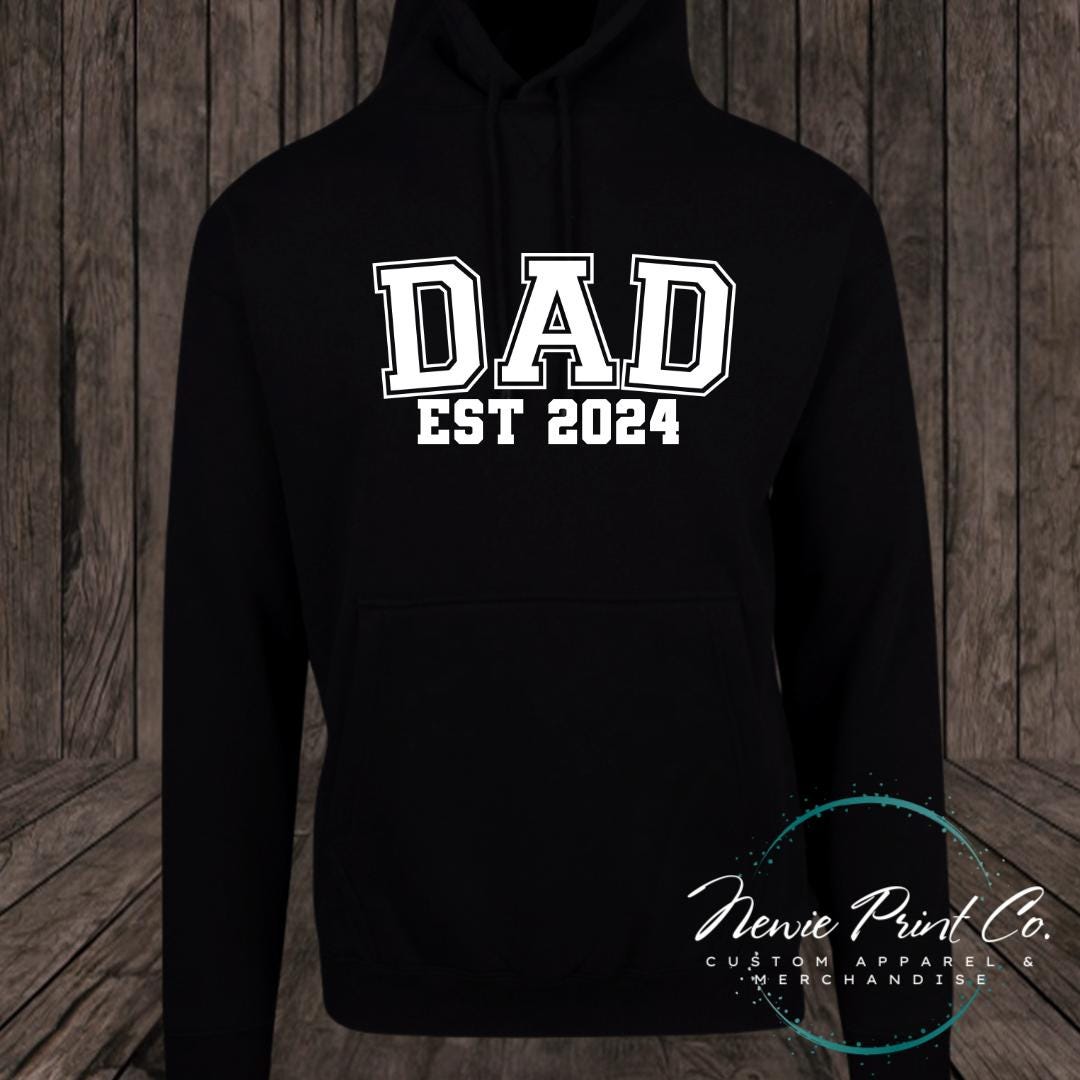 Custom Dad Est Large Logo - Tee | Jumper | Hoodie