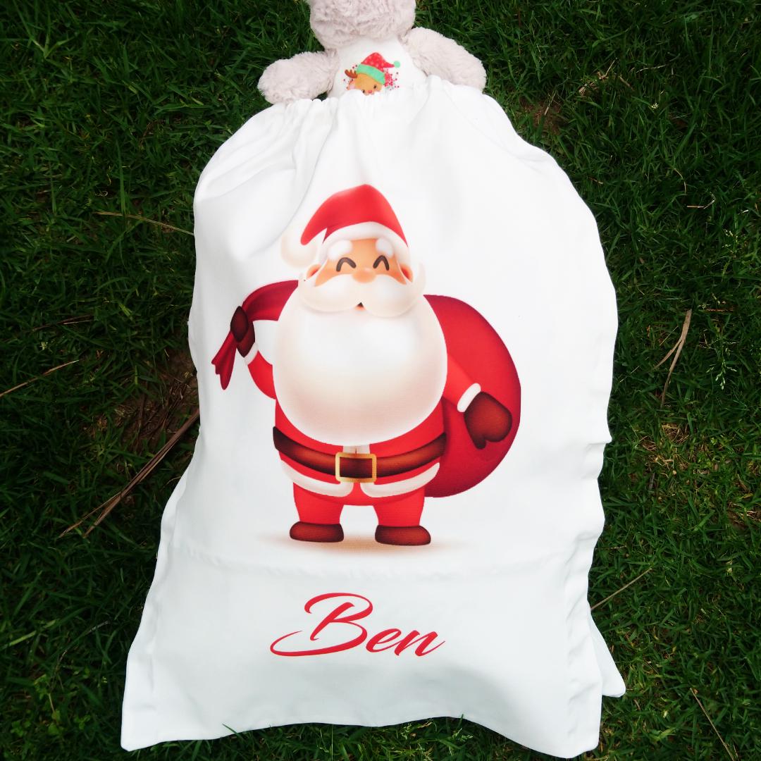 Santa - Coloured Santa Sack - Personalised