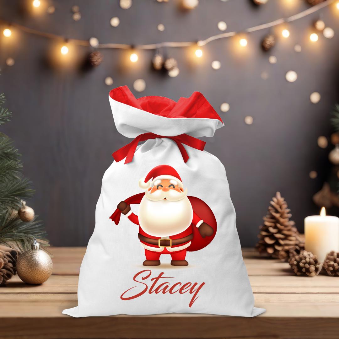 Santa - Coloured Santa Sack - Personalised