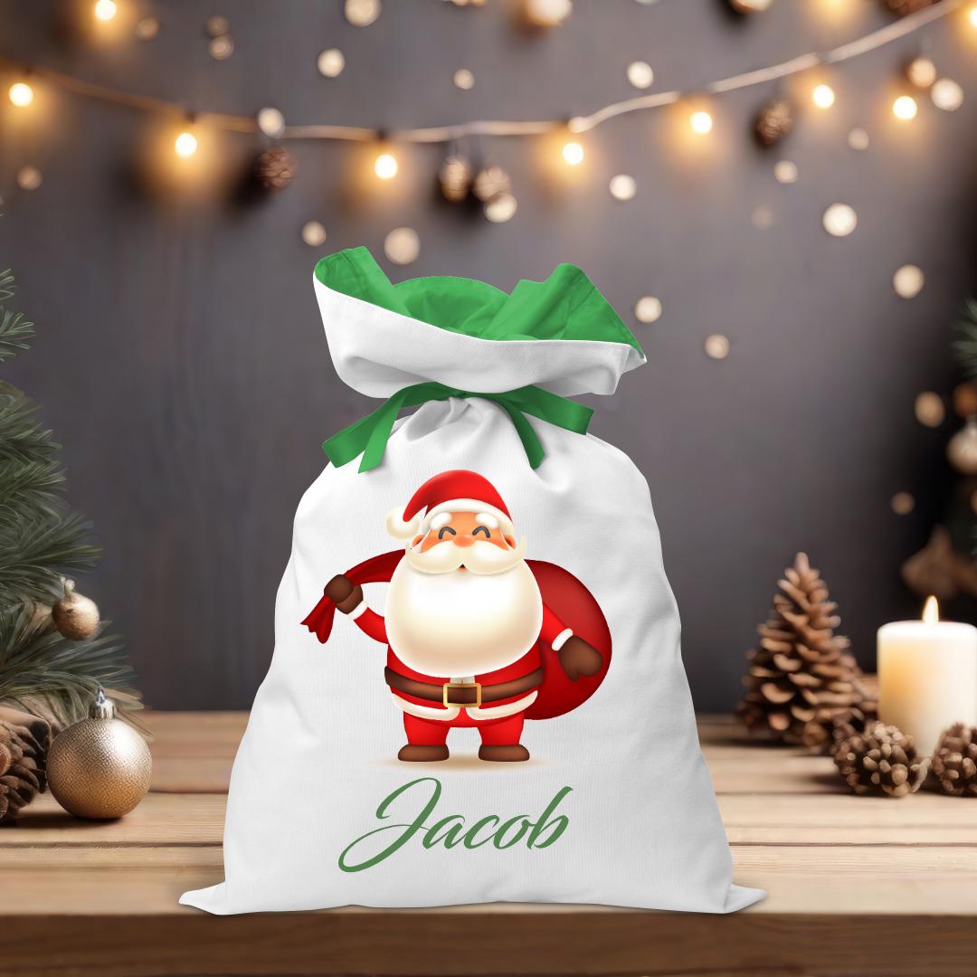 Santa - Coloured Santa Sack - Personalised