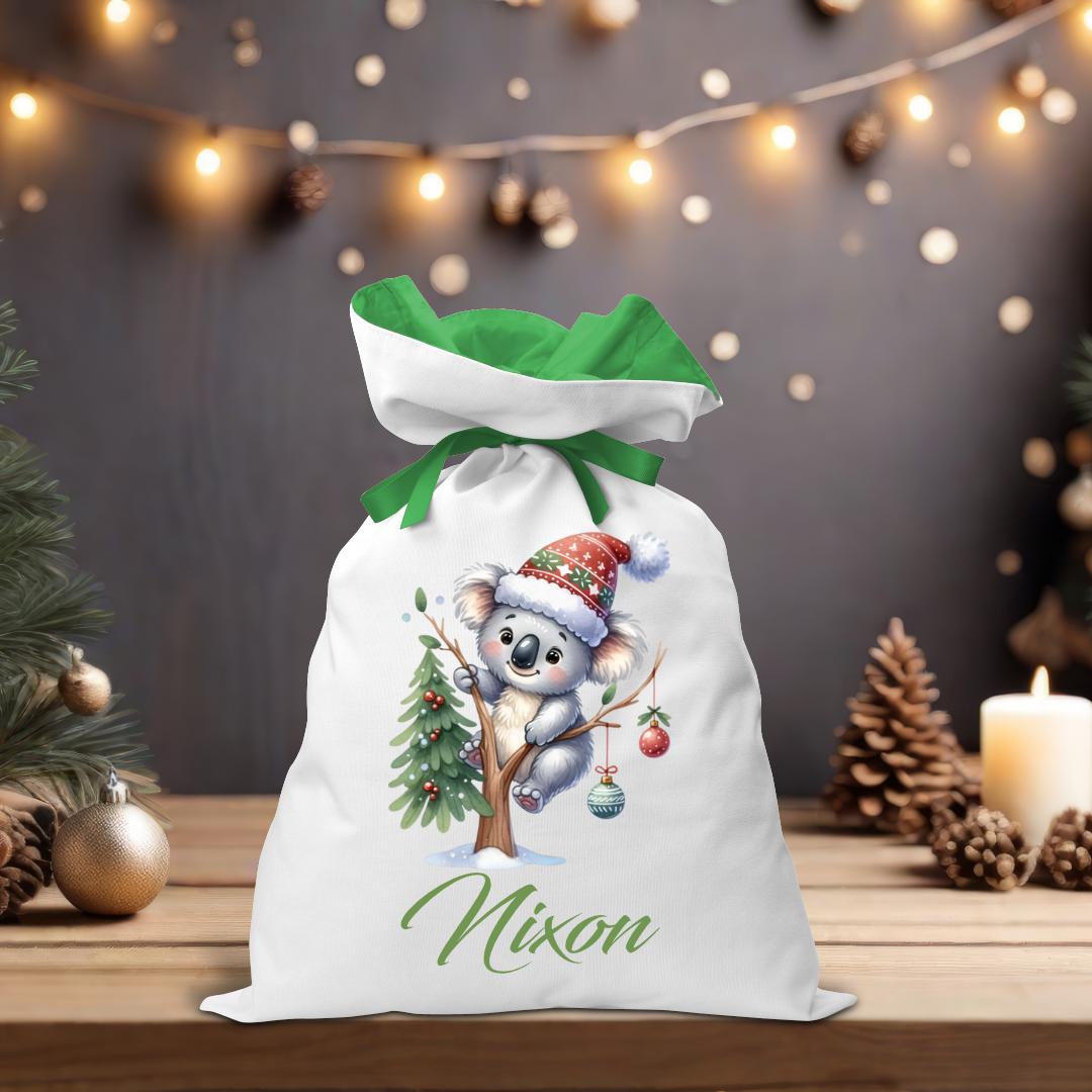 Tree Rex Coloured Santa Sack - Personalised