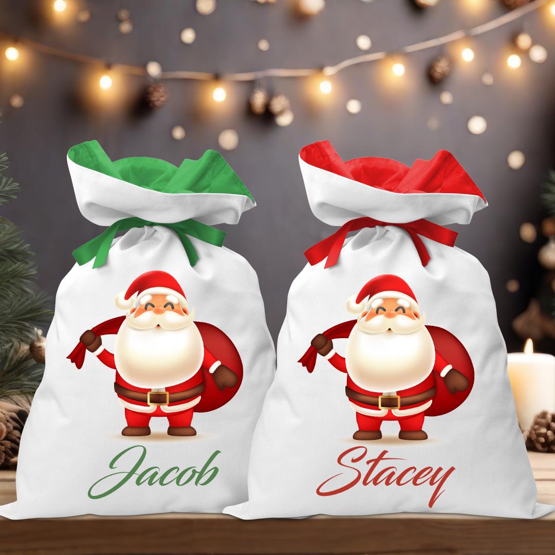 Santa - Coloured Santa Sack - Personalised