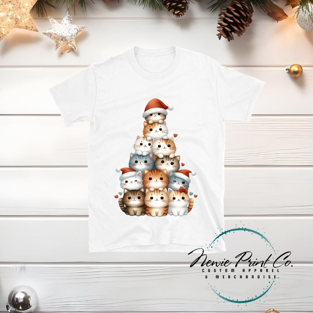 Cat Tree - Christmas T-shirt