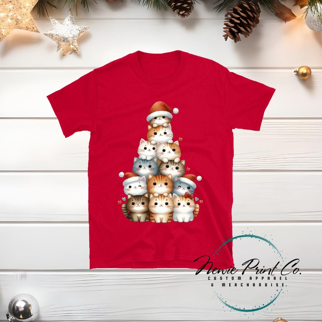 Cat Tree - Christmas T-shirt