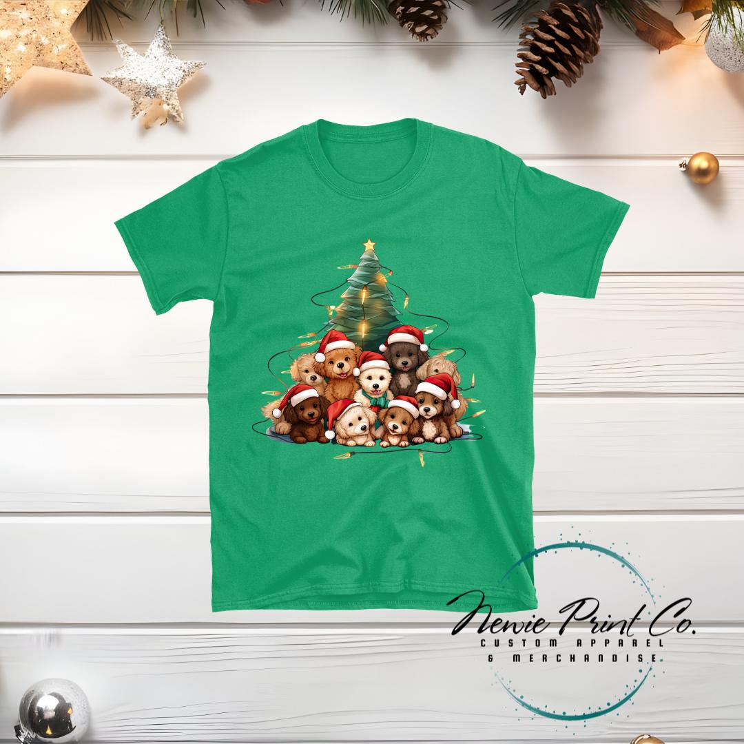 Dog Tree - Christmas T-shirt