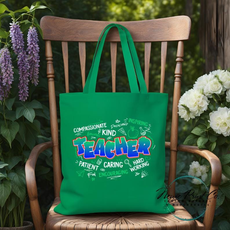 Teacher Tote - Personalized Tote/Library Bags