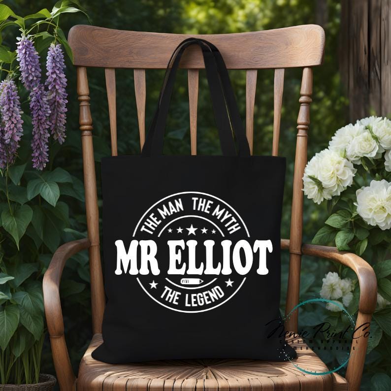 Legend Teacher Tote - Personalized Tote/Library Bags