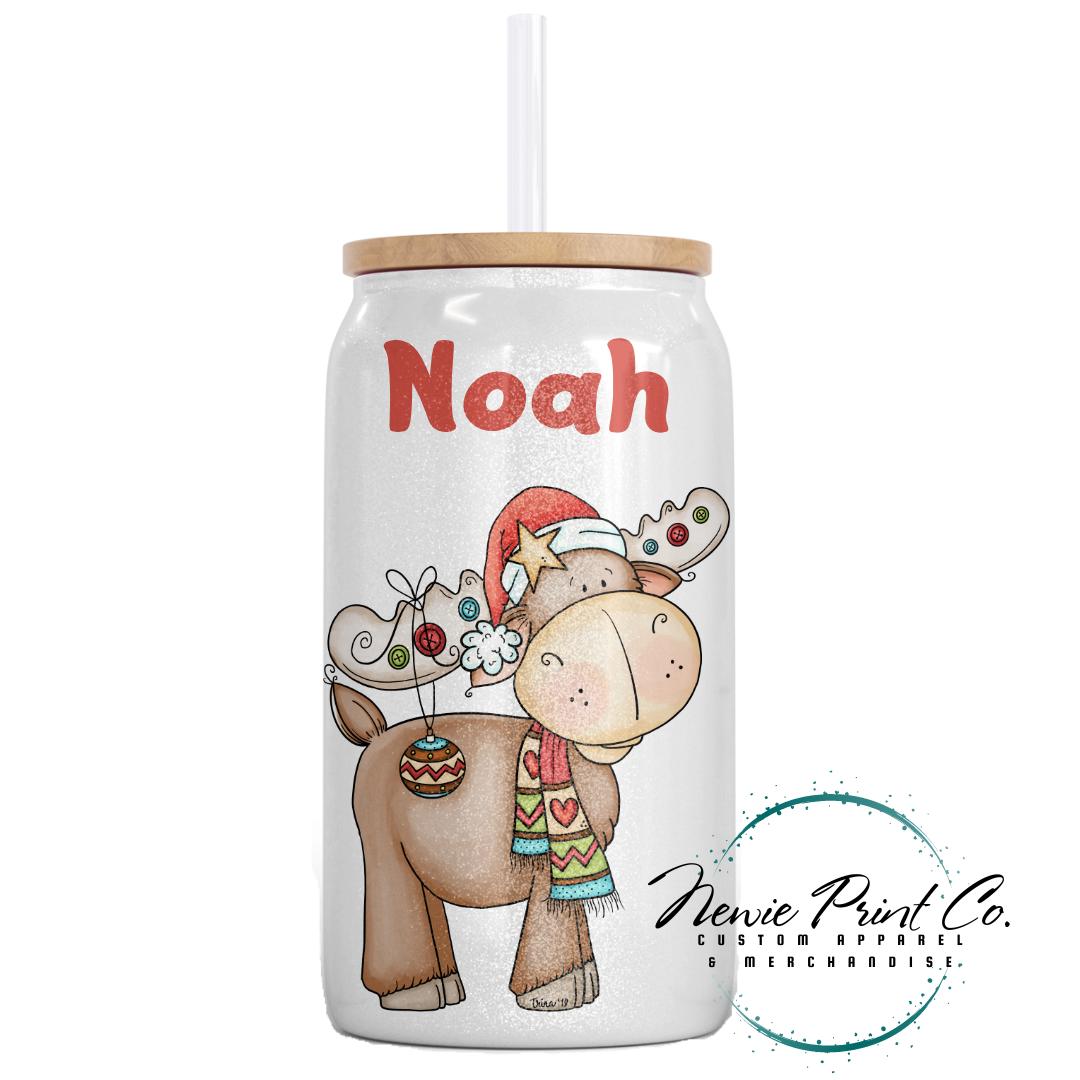 Moose Christmas Shimmer Cup