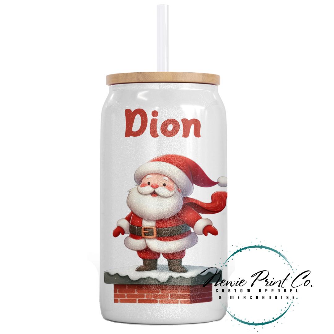 Santa on a Chimney Christmas Shimmer Cup