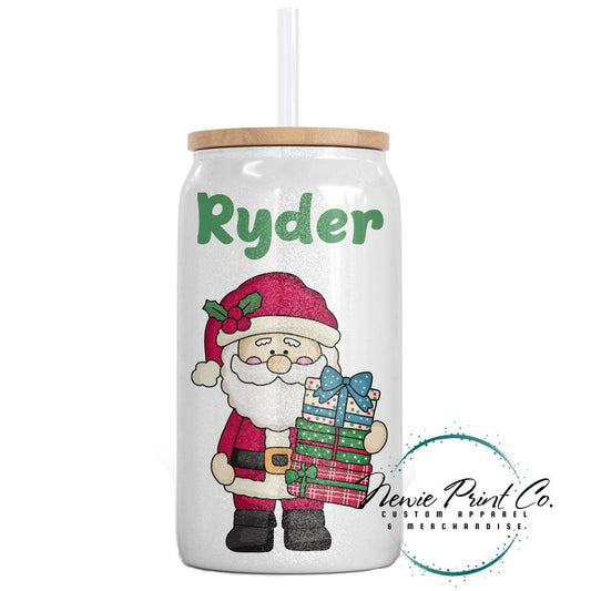 Santa with Presents Christmas Shimmer Cup