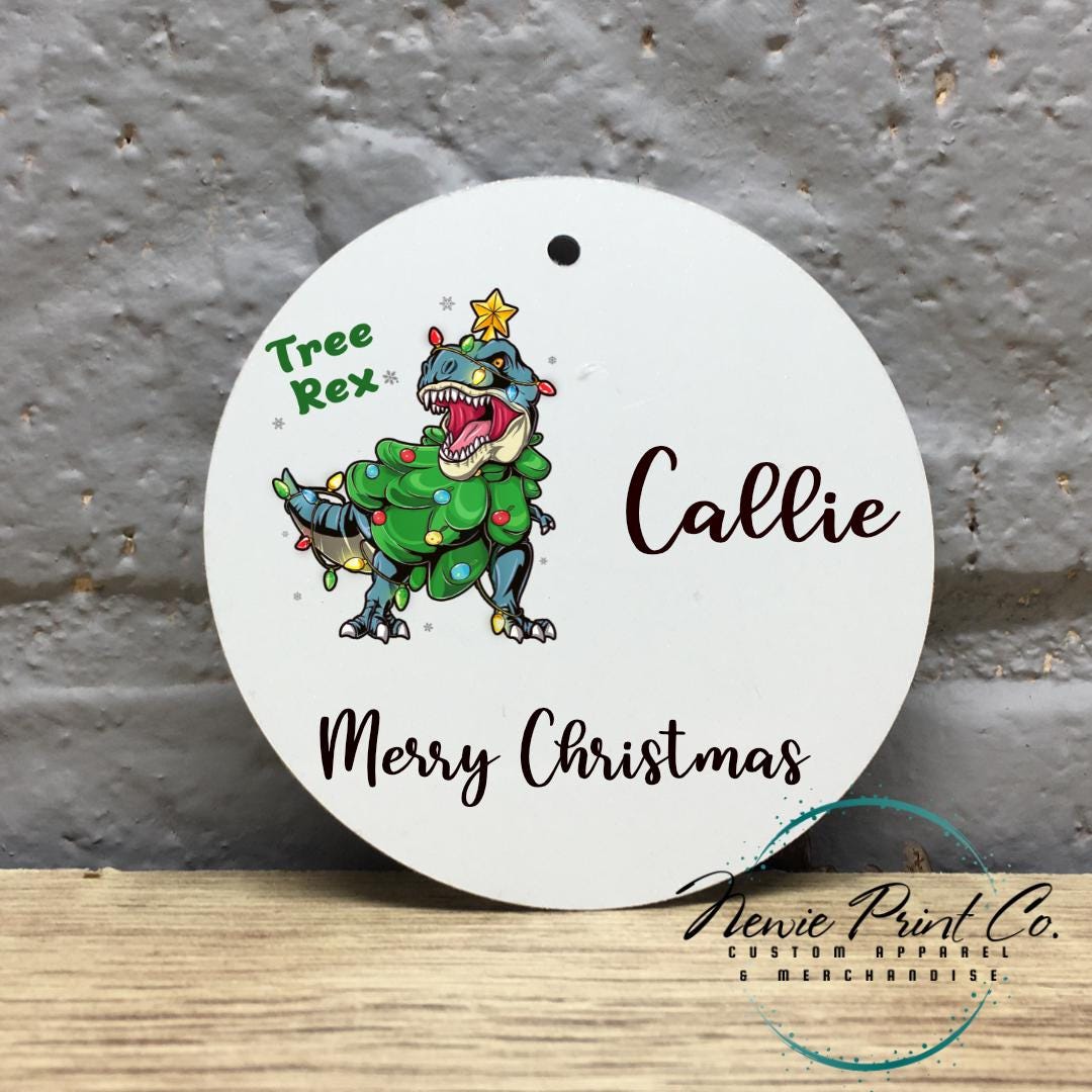 Tree Rex Personalised Ceramic Ornament - Christmas Keepsake