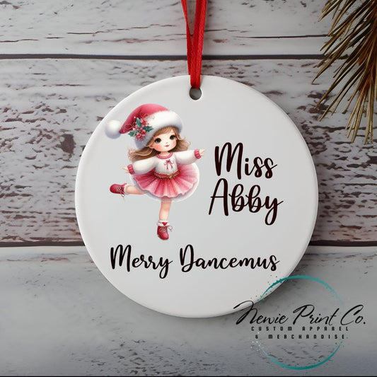 Personalised Teacher Ornament Dance Teacher - Christmas Keepsake