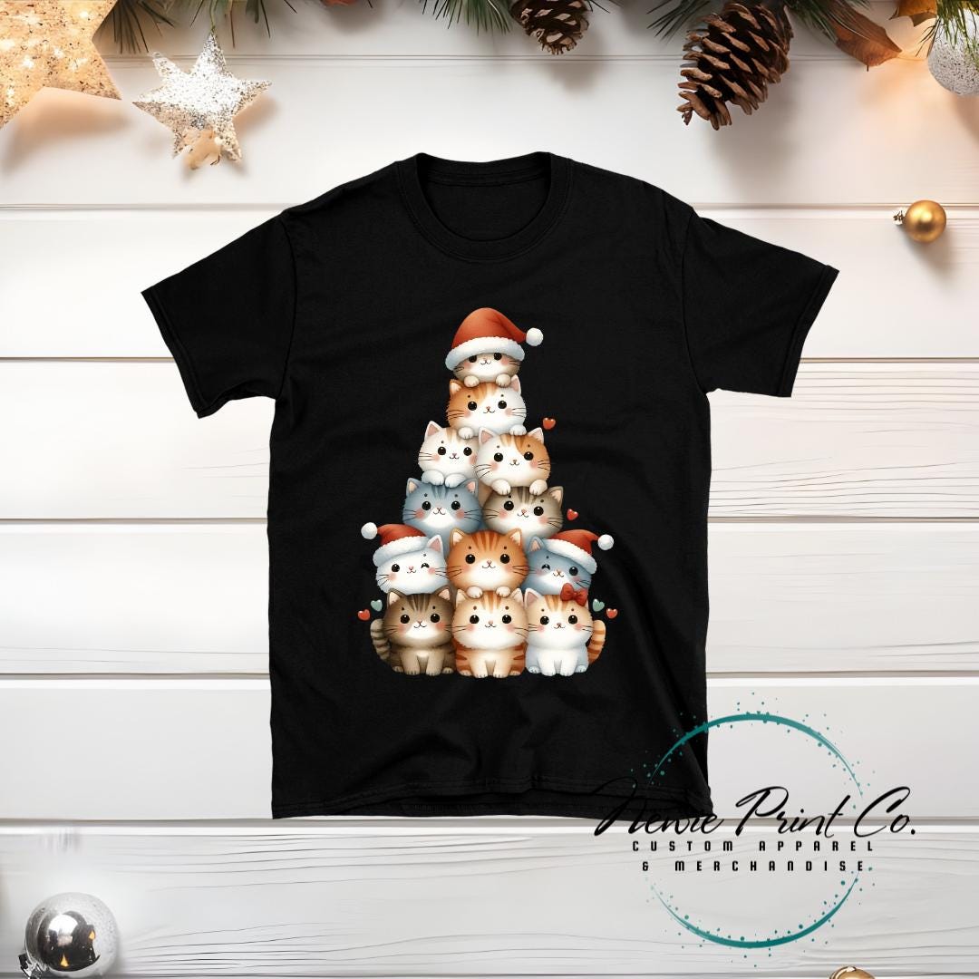 Cat Tree - Christmas T-shirt