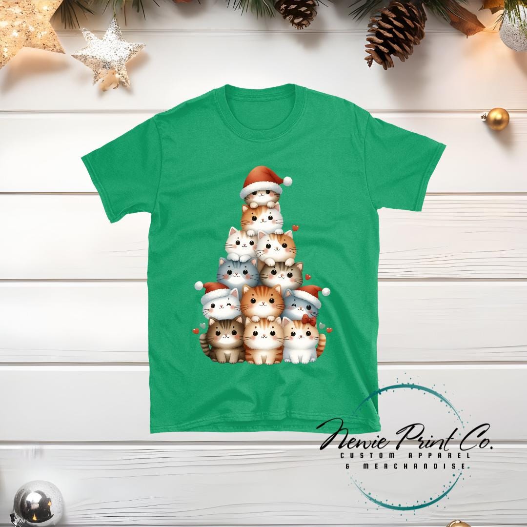 Cat Tree - Christmas T-shirt