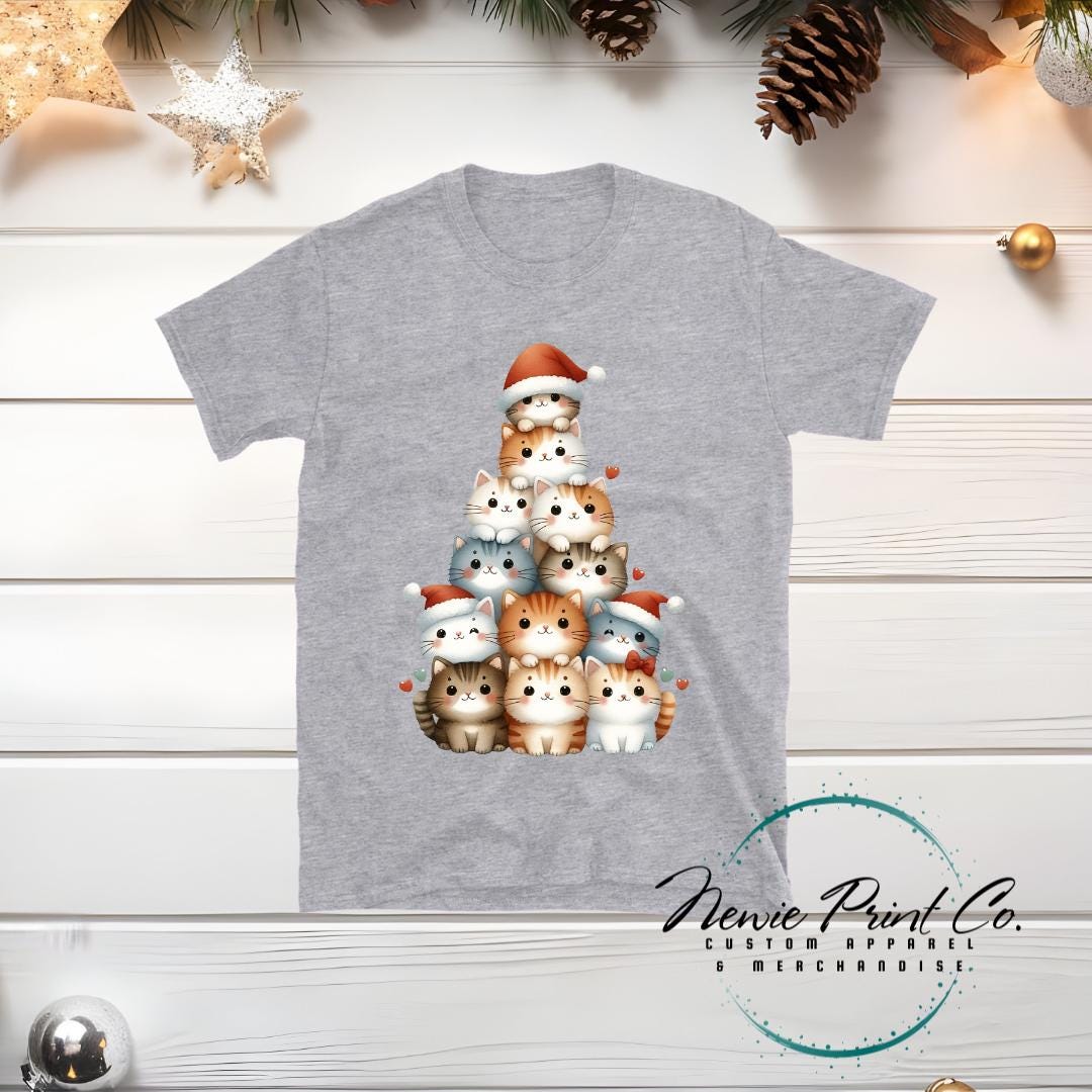 Cat Tree - Christmas T-shirt