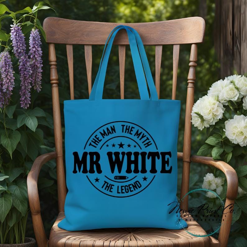 Legend Teacher Tote - Personalized Tote/Library Bags