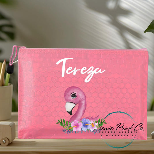 Flamingo - Custom Pencil Case