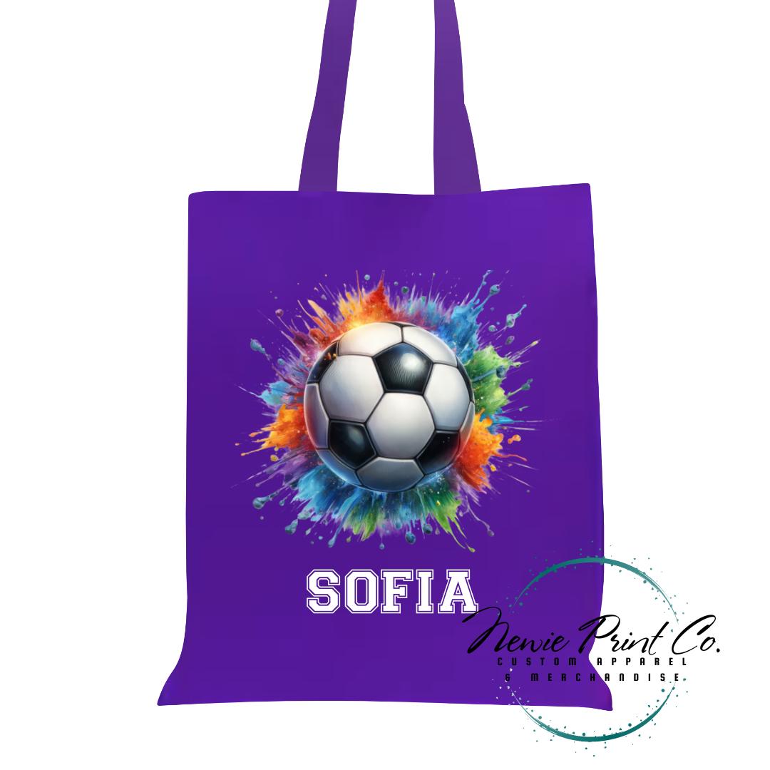 Soccer - Personalized Tote/Library Bags