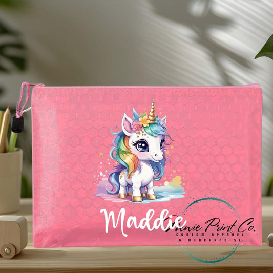 Bright Unicorn - Custom Pencil Case