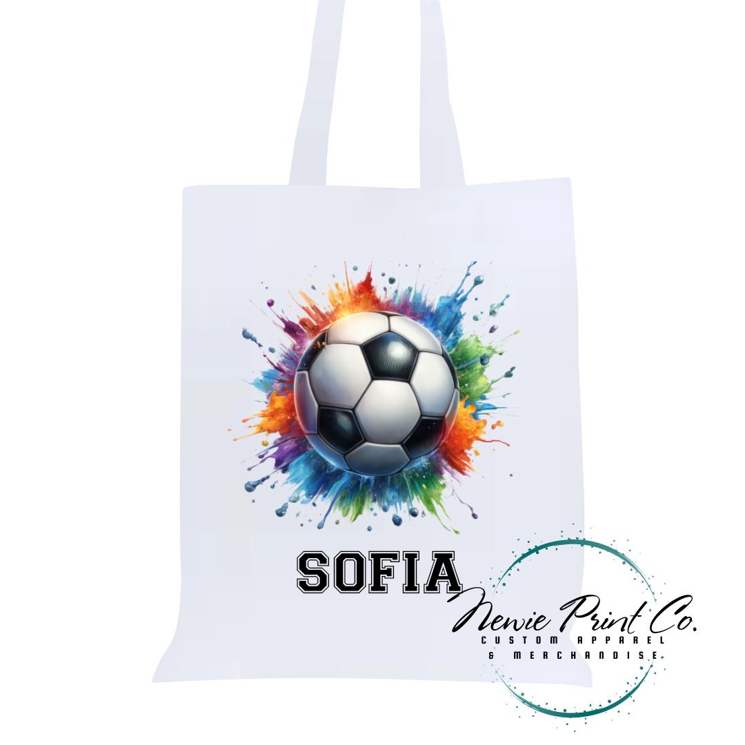 Soccer - Personalized Tote/Library Bags