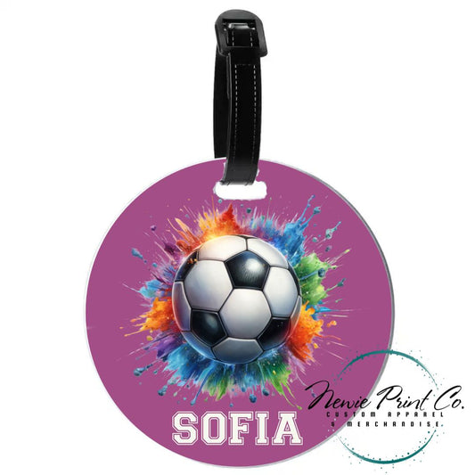 Soccer - PU Leather Keyrings/Bagtags