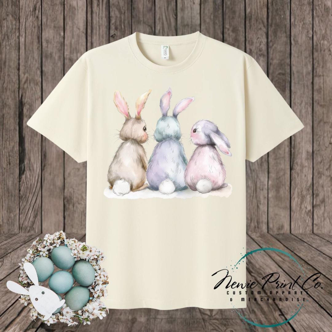 Three Bunnies - Easter T-shirt Kids