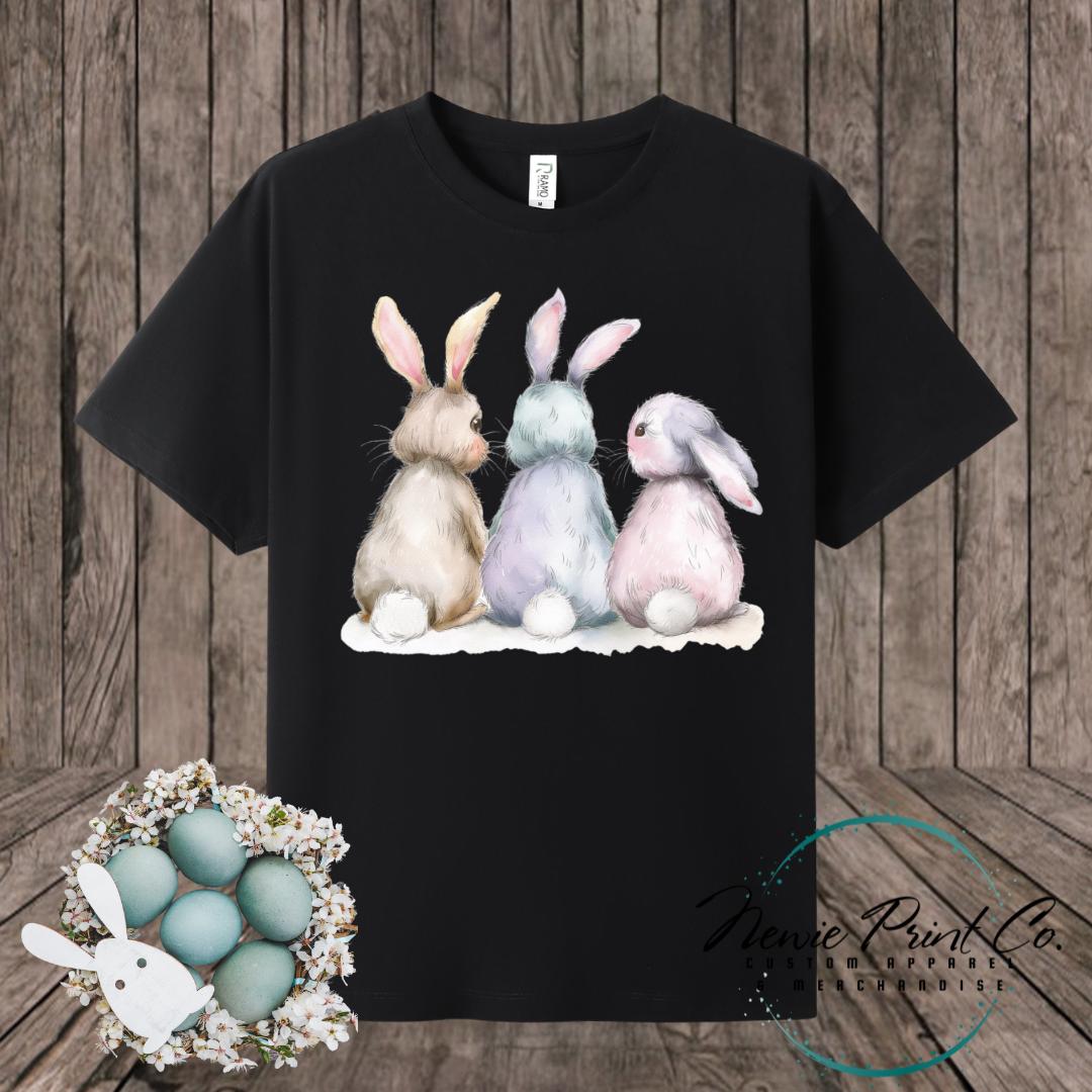 Three Bunnies - Easter T-shirt Kids