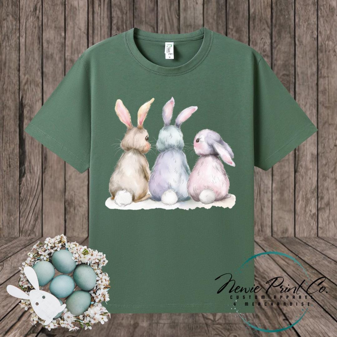 Three Bunnies - Easter T-shirt Kids