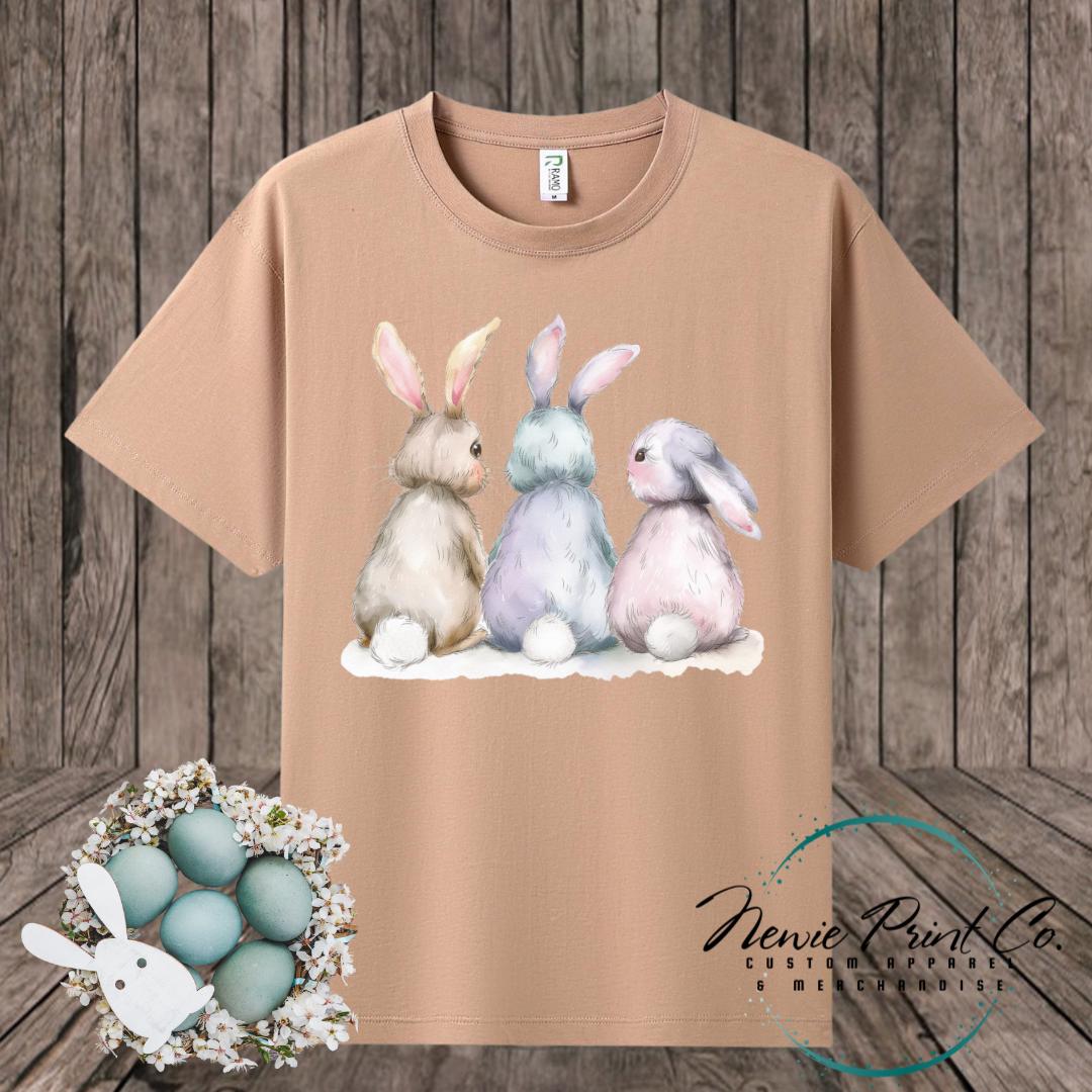 Three Bunnies - Easter T-shirt Kids