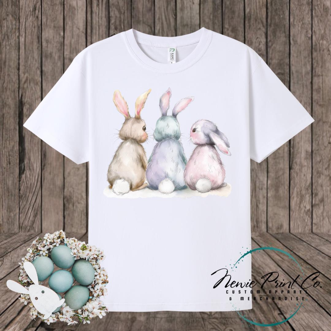 Three Bunnies - Easter T-shirt Kids