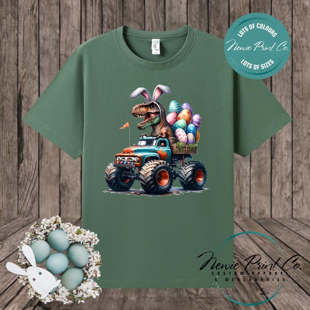 Monster Truck Dino - Easter T-shirt Adult