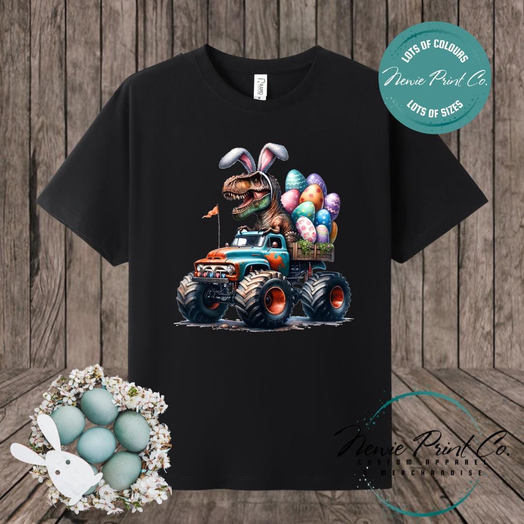 Monster Truck Dino - Easter T-shirt Adult