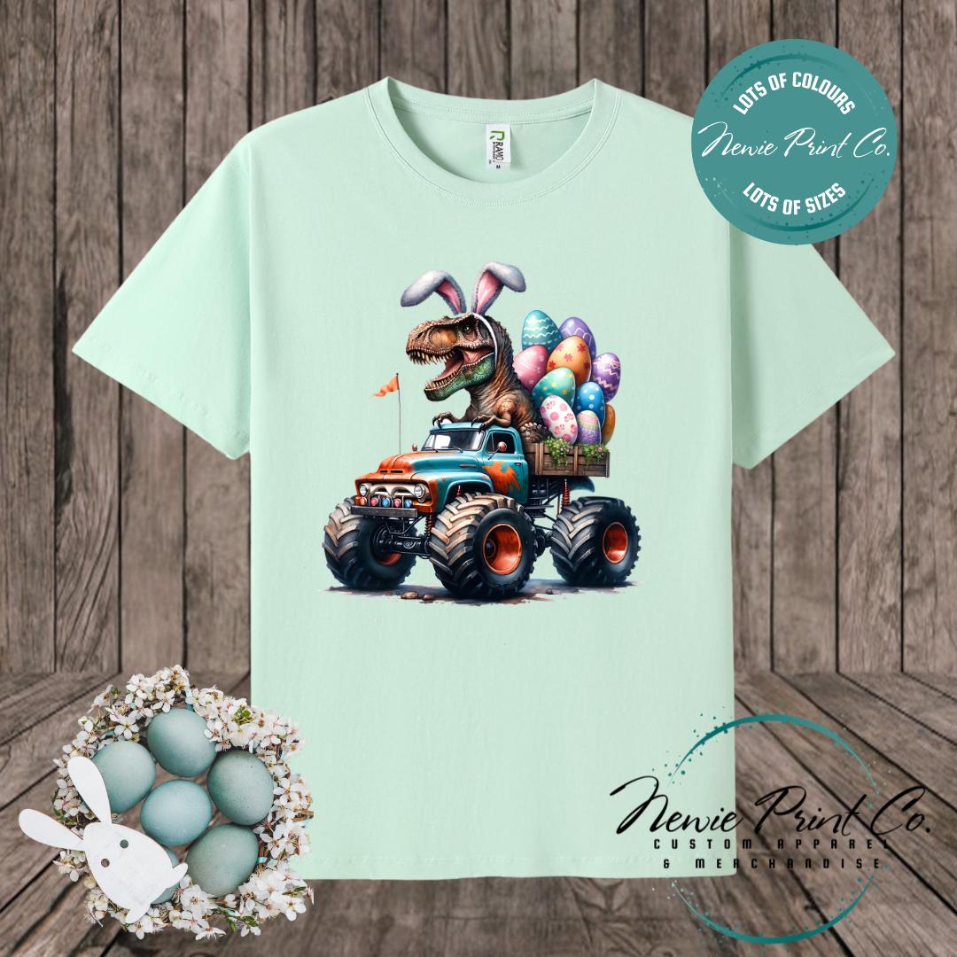 Monster Truck Dino - Easter T-shirt Adult