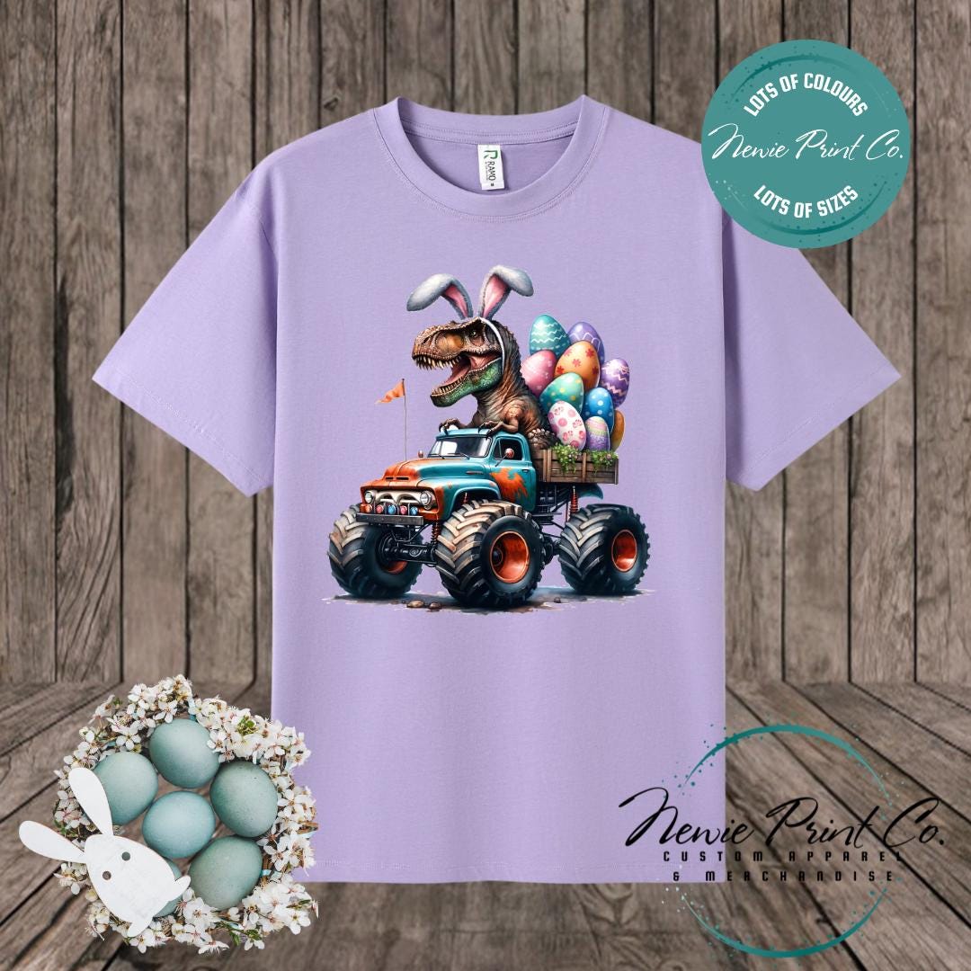 Monster Truck Dino - Easter T-shirt Adult