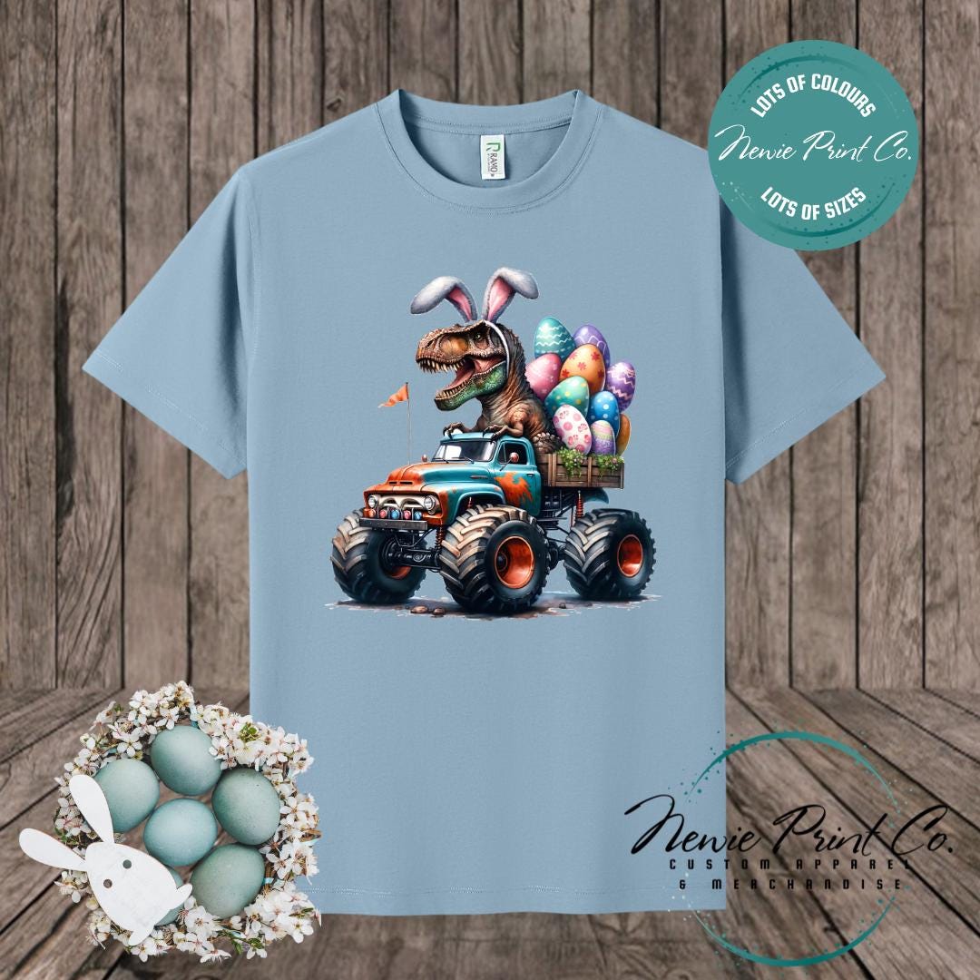 Monster Truck Dino - Easter T-shirt Adult