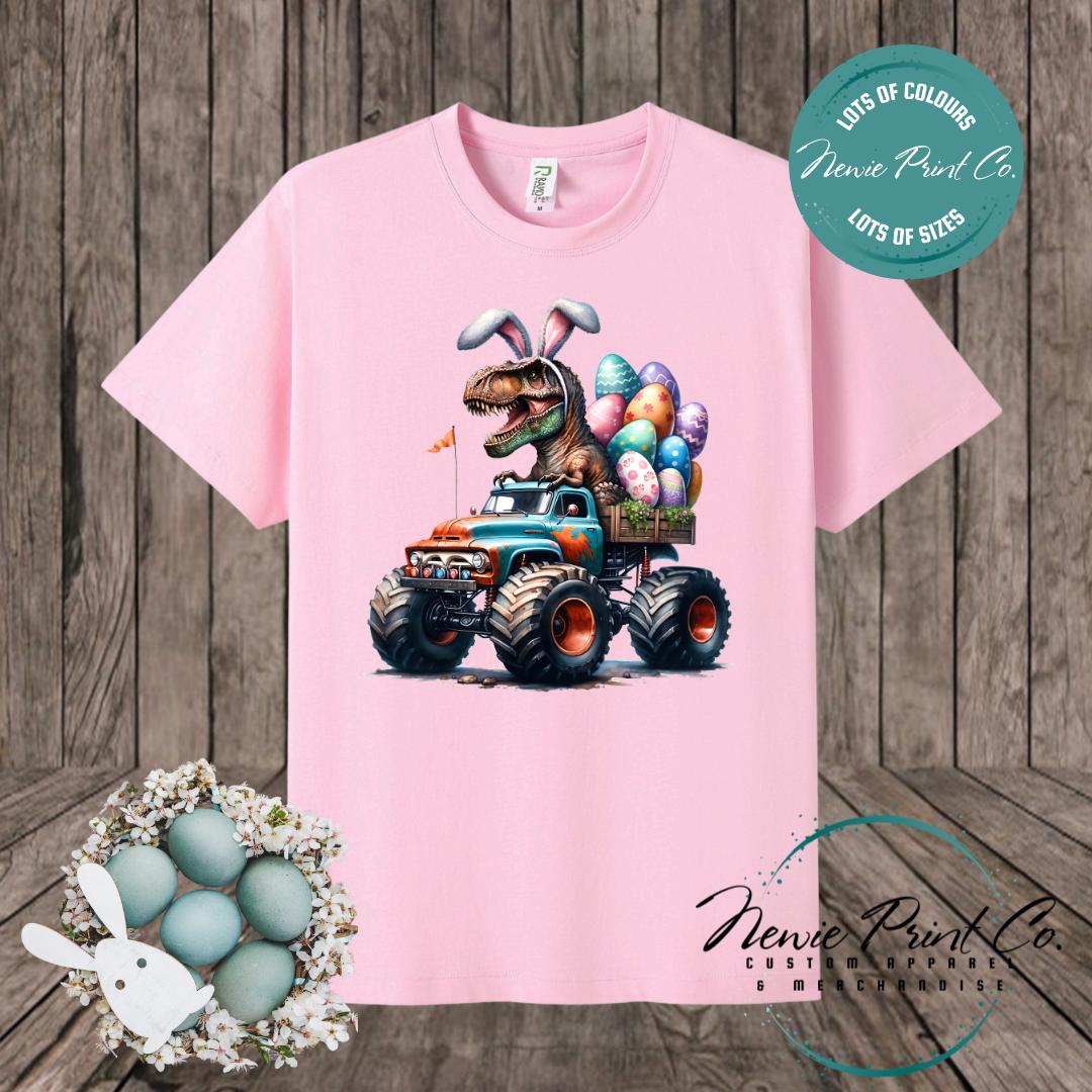 Monster Truck Dino - Easter T-shirt Adult