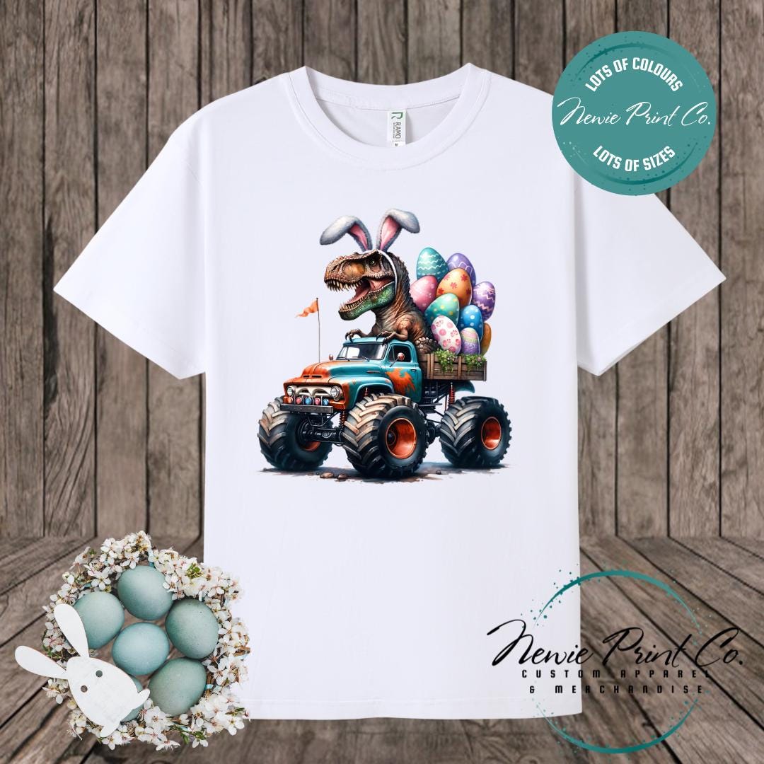 Monster Truck Dino - Easter T-shirt Adult