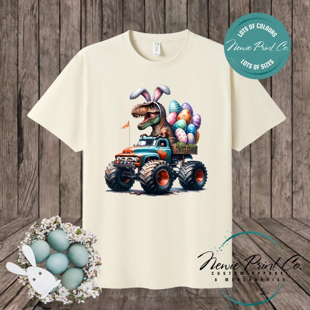 Monster Truck Dino - Easter T-shirt Kids