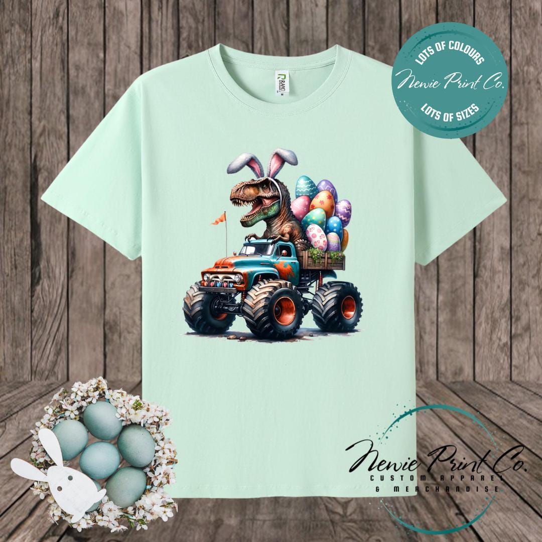 Monster Truck Dino - Easter T-shirt Kids