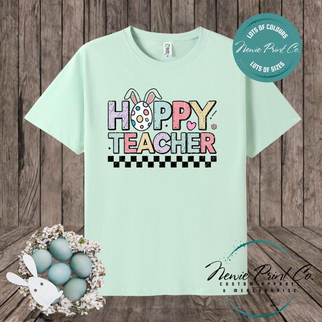 Hoppy Teacher - Easter T-shirt Adult