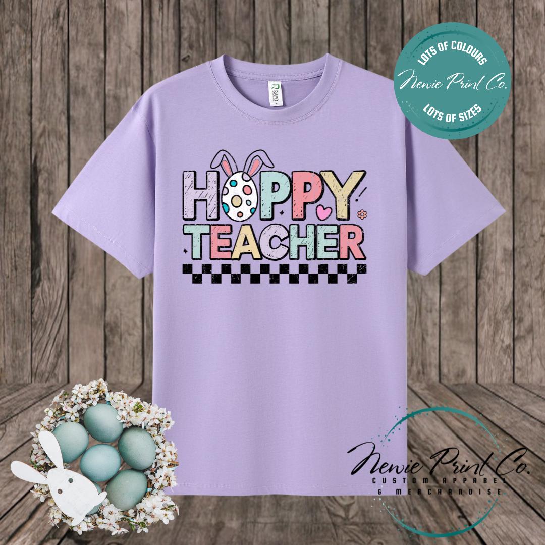 Hoppy Teacher - Easter T-shirt Adult