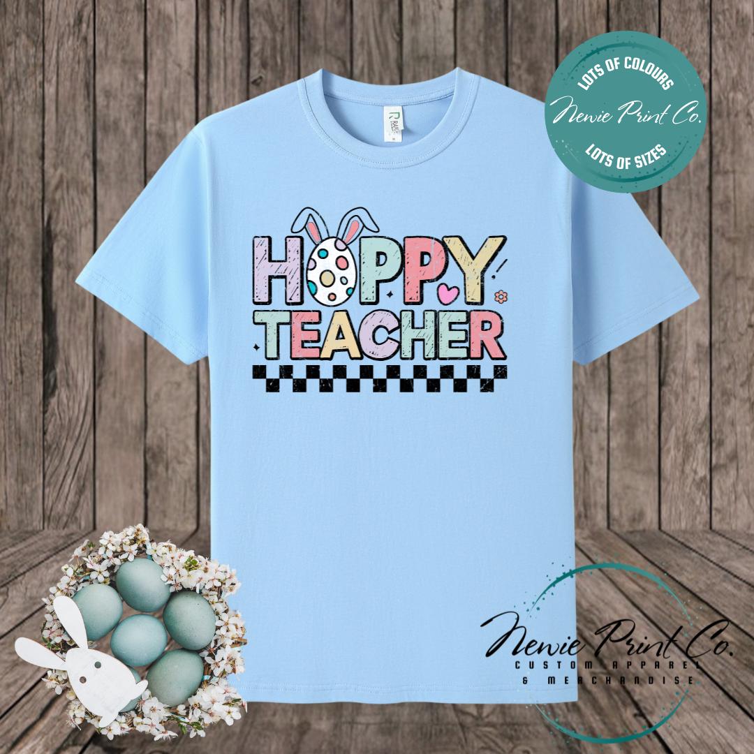 Hoppy Teacher - Easter T-shirt Adult