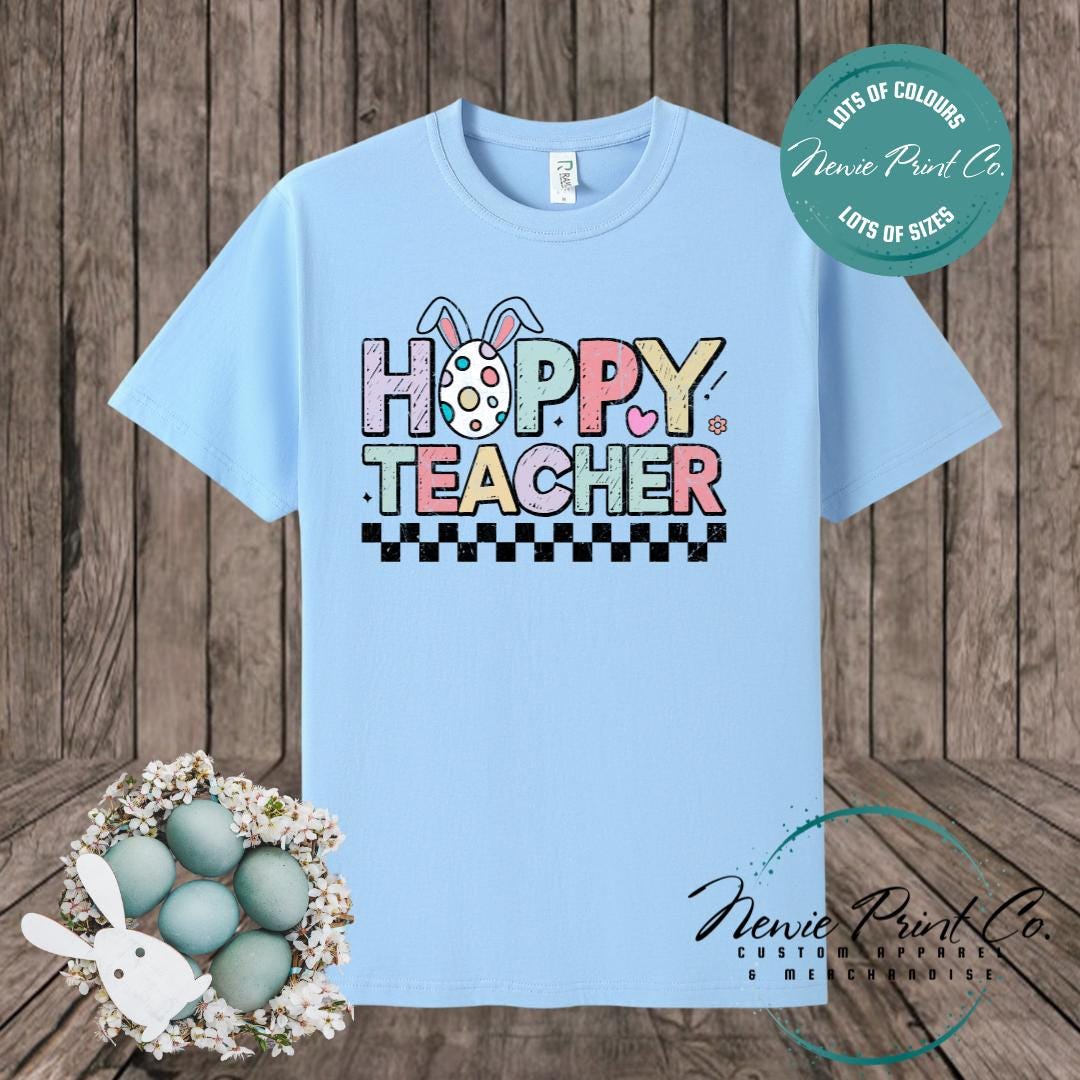 Hoppy Teacher - Easter T-shirt Kids