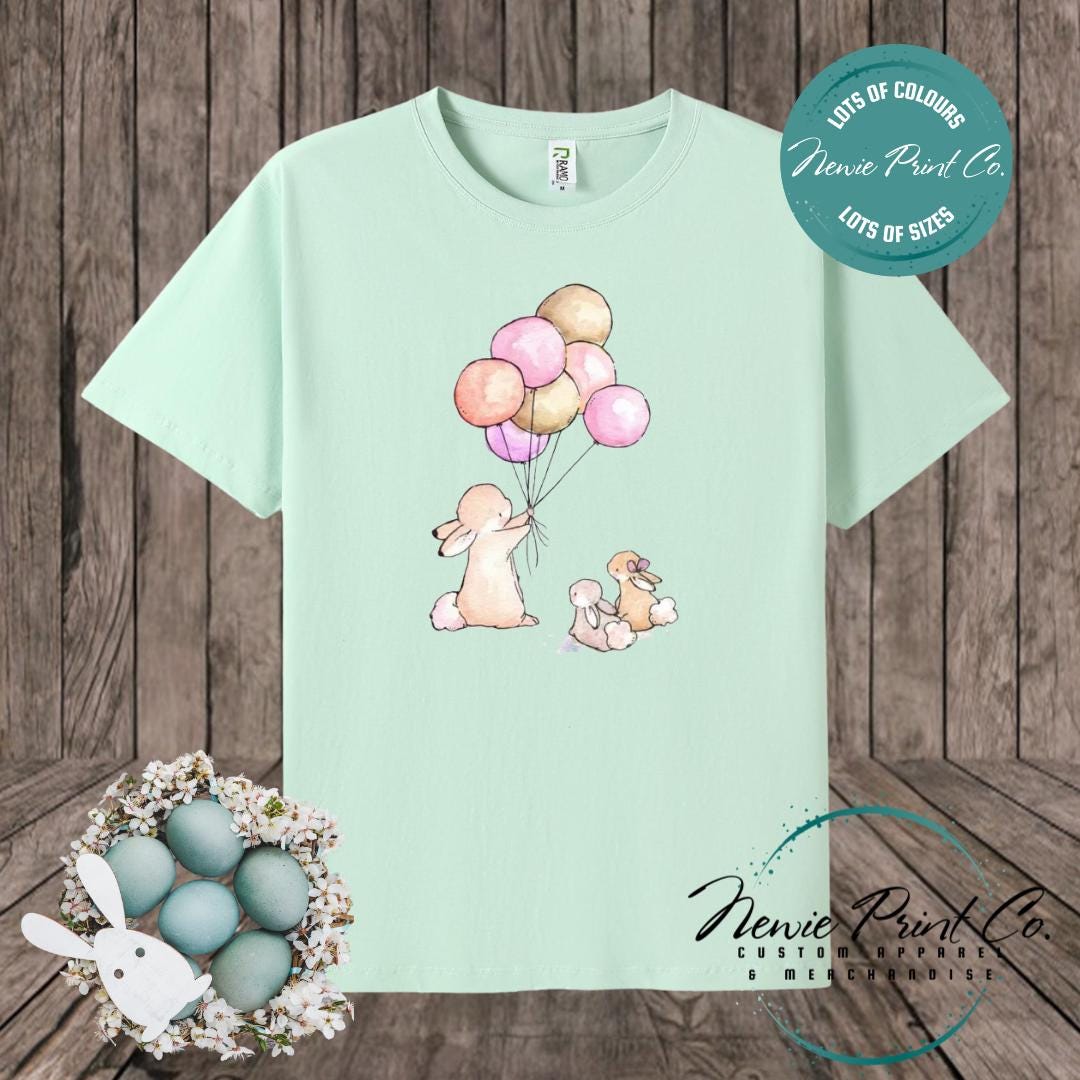 Balloon Bunny - Easter T-shirt Kids