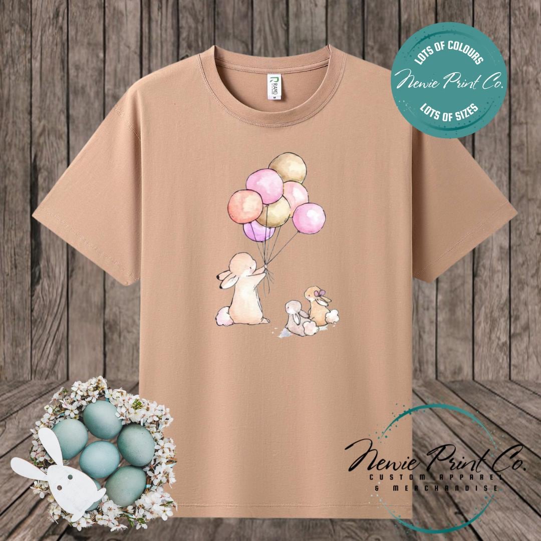 Balloon Bunny - Easter T-shirt Kids