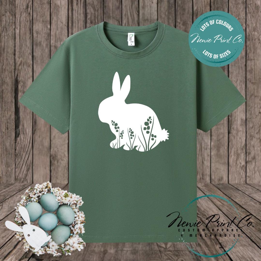 Floral Bunny - Easter T-shirt Kids