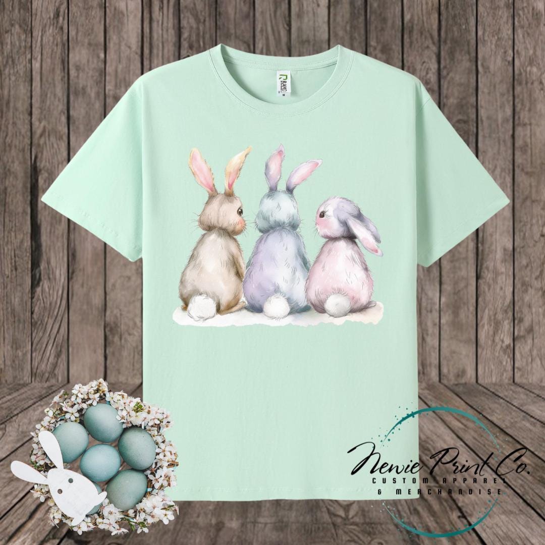 Three Bunnies - Easter T-shirt Kids