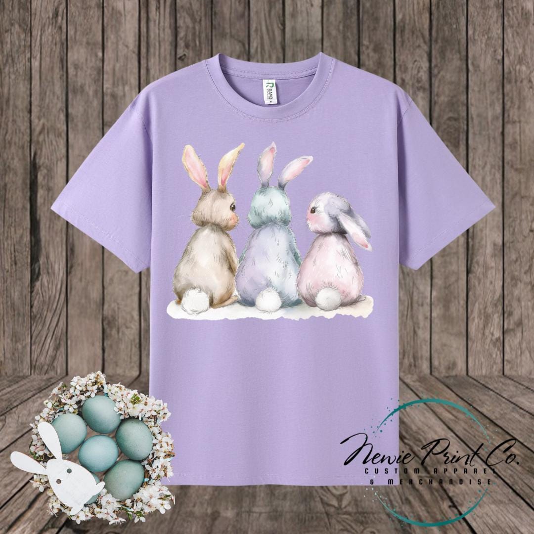 Three Bunnies - Easter T-shirt Kids