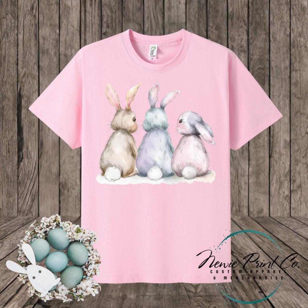 Three Bunnies - Easter T-shirt Kids