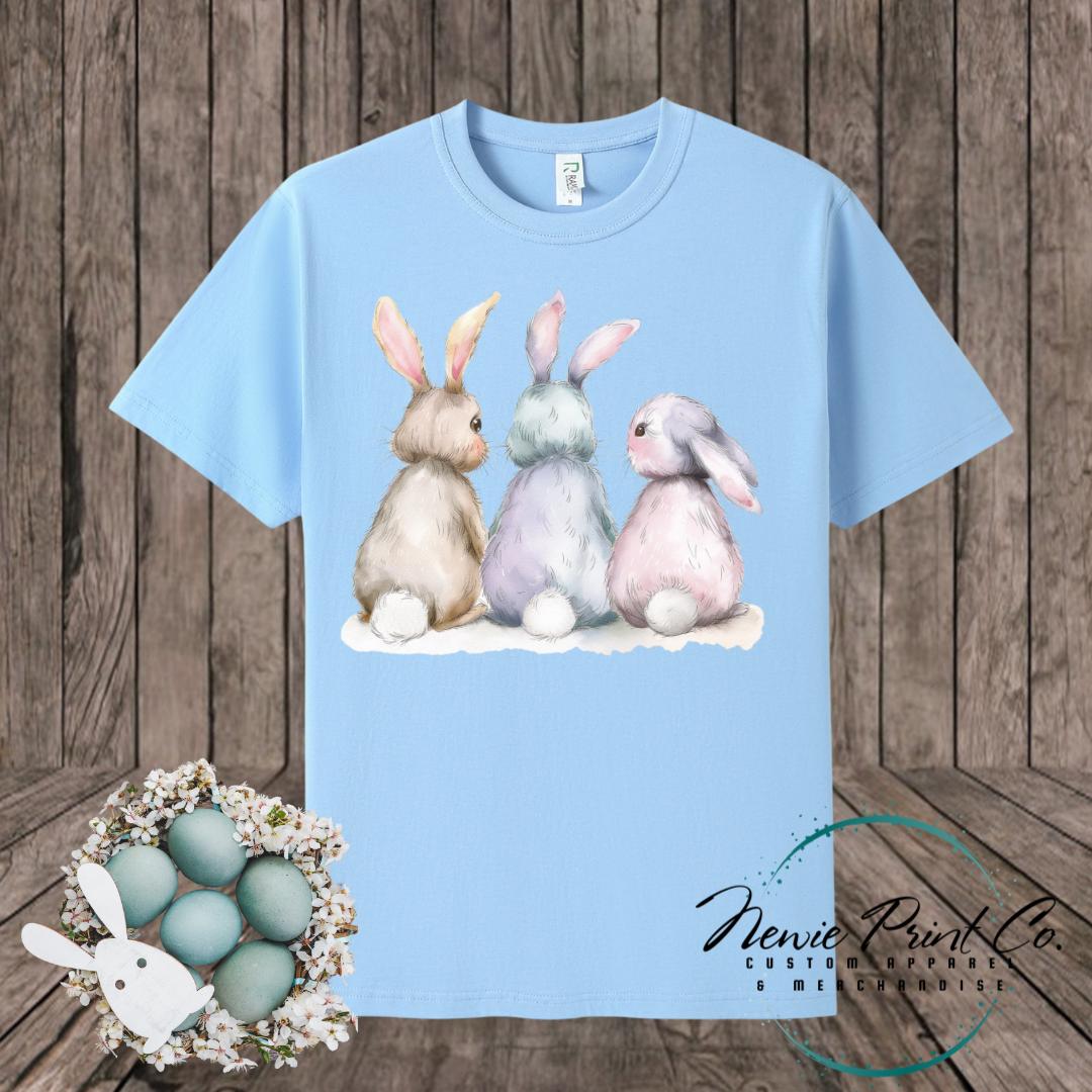 Three Bunnies - Easter T-shirt Kids